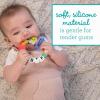 image:imageInfantino BFF Friendship Baby Teether  Soft Silicone Baby Teething Toy with Textures Bright Colors and EasyGrip DesignBFF
