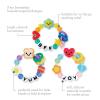 image:imageInfantino BFF Friendship Baby Teether  Soft Silicone Baby Teething Toy with Textures Bright Colors and EasyGrip DesignFriendship Bracelets