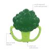 image:imageInfantino Lil Nibbles Textured Silicone Teether BPAFree Baby Teething Toy Soft Easy to Hold Sensory Stimulation for Infants BroccoliBroccoli