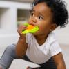 image:imageInfantino Lil Nibbles Textured Silicone Teether BPAFree Baby Teething Toy Soft Easy to Hold Sensory Stimulation for Infants BroccoliCarrot