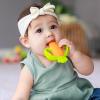 image:imageInfantino Lil Nibbles Textured Silicone Teether BPAFree Baby Teething Toy Soft Easy to Hold Sensory Stimulation for Infants BroccoliCarrot