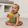 image:imageInfantino Lil Nibbles Textured Silicone Teether BPAFree Baby Teething Toy Soft Easy to Hold Sensory Stimulation for Infants BroccoliCarrot