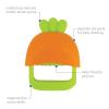image:imageInfantino Lil Nibbles Textured Silicone Teether BPAFree Baby Teething Toy Soft Easy to Hold Sensory Stimulation for Infants BroccoliCarrot Mitt