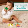 image:imageInfantino Lil Nibbles Textured Silicone Teether BPAFree Baby Teething Toy Soft Easy to Hold Sensory Stimulation for Infants BroccoliFruit  Vegetable