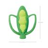 image:imageInfantino Lil Nibbles Textured Silicone Teether BPAFree Baby Teething Toy Soft Easy to Hold Sensory Stimulation for Infants BroccoliPea Pod