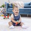 image:imageInfantino Lil Nibbles Textured Silicone Teether BPAFree Baby Teething Toy Soft Easy to Hold Sensory Stimulation for Infants Fruit Kabob3 Piece Set