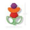 image:imageInfantino Lil Nibbles Textured Silicone Teether BPAFree Baby Teething Toy Soft Easy to Hold Sensory Stimulation for Infants Fruit Kabob3 Piece Set Pack of 3
