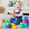 image:imageInfantino Sensory Balls Blocks amp Buddies  Textured Soft amp Colorful Toys Includes 8 Balls 8 Numbered Blocks 4 Animal Buddies Ages 0 Months  20Piece Set