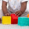 image:imageInfantino Squeeze and Stack Block Set  Colorful Textured Soft Blocks Includes Numbers Animals and Shapes Ages 6 Months 8 Count Pack of 1