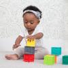 image:imageInfantino Squeeze and Stack Block Set  Colorful Textured Soft Blocks Includes Numbers Animals and Shapes Ages 6 Months 8 Count Pack of 1