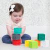 image:imageInfantino Squeeze and Stack Block Set  Colorful Textured Soft Blocks Includes Numbers Animals and Shapes Ages 6 Months 8 Count Pack of 1