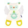 image:imageInfantino Glowinthe Dark Cuddly Teether  Owl Soft Toy with 3 Textured Teethers Fiddle Flags Crinkle Sounds Soft Material On the Go Toy