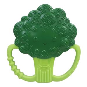 image:imageInfantino Lil Nibbles Textured Silicone Teether BPAFree Baby Teething Toy Soft Easy to Hold Sensory Stimulation for Infants BroccoliBroccoli