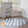 image:imageBooginHead SplatMat 52 Extra Large Waterproof Floor Mat for Under High Chair Marble SwirlMarble Swirl