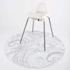 image:imageBooginHead SplatMat 52 Extra Large Waterproof Floor Mat for Under High Chair Marble SwirlMarble Swirl