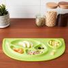 image:imageInfantino AllinOne Lil Foodie Tray  Green  BPAFree FoodGrade Divided Food amp Sippy Cup Sections  DishwasherSafe  for Babies amp Toddlers 4M