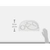 image:imageInfantino AllinOne Lil Foodie Tray  Grey  BPAFree FoodGrade Divided Food amp Sippy Cup Sections  DishwasherSafe  for Babies amp Toddlers 4MSmall