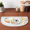 image:imageInfantino AllinOne Lil Foodie Tray  Grey  BPAFree FoodGrade Divided Food amp Sippy Cup Sections  DishwasherSafe  for Babies amp Toddlers 4MSmall Pack of 2