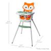 image:imageInfantino GrowwithMe 4in1 Convertible High Chair FoxTheme SpaceSaving Design Booster and Toddler Chair for Infants amp Toddlers 3M36MFox  New Version  Improved Version