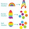 image:imageInfantino Imagination Stackers Playset Rainbow Stacker Rocket Stacker Ball Stacker for Babies 12M 3Style Set 19 PiecesRainbow  Rocket  Ball