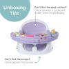 image:imageInfantino Music amp Lights 3in1 Discovery Seat amp Booster Interactive Toddler Seat for Dining Table or Kitchen Chair Baby Activity Center amp Snack Tray 20 Sounds amp Songs Lightweight Baby EssentialsLavender