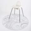 image:imageBooginHead SplatMat 52 Extra Large Waterproof Floor Mat for Under High Chair Marble SwirlMarble Swirl