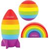 image:imageInfantino Imagination Stackers Playset Rainbow Stacker Rocket Stacker Ball Stacker for Babies 12M 3Style Set 19 PiecesRainbow  Rocket  Ball