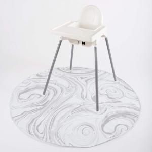 image:imageBooginHead SplatMat 52 Extra Large Waterproof Floor Mat for Under High Chair Marble SwirlMarble Swirl