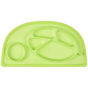 image:imageInfantino AllinOne Lil Foodie Tray  Green  BPAFree FoodGrade Divided Food amp Sippy Cup Sections  DishwasherSafe  for Babies amp Toddlers 4M
