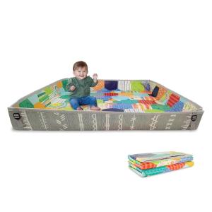 image:imageInfantino Foldable Soft Foam Play Mat 57 Baby Mat for Floor Time Lightweight Easy to Store Wipeable AnimalsMulticolor Foam Mat