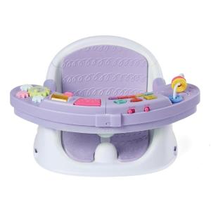 image:imageInfantino Music amp Lights 3in1 Discovery Seat amp Booster Interactive Toddler Seat for Dining Table or Kitchen Chair Baby Activity Center amp Snack Tray 20 Sounds amp Songs Lightweight Baby EssentialsLavender