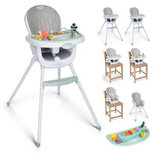 image:imageInfantino Music amp Lights 8in1 Convertible High Chair for Babies amp Toddlers Interactive Lights amp Sounds Removable Legs WipeClean Seat with Tray Ages 6 Months