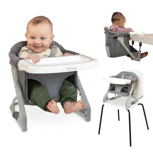 image:imageInfantino the Ultimate Travel Booster Versatile and TravelFriendly Booster High Chair and Seat for OntheGo Families Gray