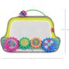 image:imageInfantino Busy Board Mirror amp Sensory Discovery Toy Boat for Fine Motor Skill Development with Gears Beads High Contrast Prints Tummy Time Sit amp Play or On The Go for Newborns Babies amp ToddlersMedium