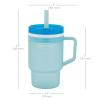 image:imageInfantino My 1st Tumbler 10 Oz Durable Plastic Sippy Cup with Straw amp Handle SpillResistant for OnTheGo BPAFree Transition Baby Cup Moody BlueMoody Blue