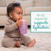 image:imageInfantino My 1st Tumbler 10 Oz Durable Plastic Sippy Cup with Straw amp Handle SpillResistant for OnTheGo BPAFree Transition Baby Cup Moody BlueSeashell  Lavender
