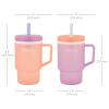 image:imageInfantino My 1st Tumbler 10 Oz Durable Plastic Sippy Cup with Straw amp Handle SpillResistant for OnTheGo BPAFree Transition Baby Cup Moody BlueSeashell  Lavender