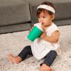 image:imageInfantino My 1st Tumbler 9 Oz Silicone Sippy Cup with Straw amp Handle SpillResistant Baby Cup for OntheGo BPAFree Transition Bottle Lime LightAlpine