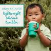image:imageInfantino My 1st Tumbler 9 Oz Silicone Sippy Cup with Straw amp Handle SpillResistant Baby Cup for OntheGo BPAFree Transition Bottle Lime LightAlpine