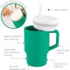 image:imageInfantino My 1st Tumbler 9 Oz Silicone Sippy Cup with Straw amp Handle SpillResistant Baby Cup for OntheGo BPAFree Transition Bottle Lime LightAlpine