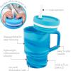 image:imageInfantino My 1st Tumbler 9 Oz Silicone Sippy Cup with Straw amp Handle SpillResistant Baby Cup for OntheGo BPAFree Transition Bottle Lime LightBlueberry Swirl