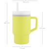image:imageInfantino My 1st Tumbler 9 Oz Silicone Sippy Cup with Straw amp Handle SpillResistant Baby Cup for OntheGo BPAFree Transition Bottle Lime LightCitrus