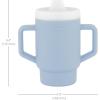 image:imageInfantino My 1st Tumbler 9 Oz Silicone Sippy Cup with Straw amp Handle SpillResistant Baby Cup for OntheGo BPAFree Transition Bottle Lime LightClarity