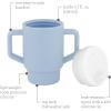 image:imageInfantino My 1st Tumbler 9 Oz Silicone Sippy Cup with Straw amp Handle SpillResistant Baby Cup for OntheGo BPAFree Transition Bottle Lime LightClarity