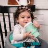 image:imageInfantino My 1st Tumbler 9 Oz Silicone Sippy Cup with Straw amp Handle SpillResistant Baby Cup for OntheGo BPAFree Transition Bottle Lime LightCool Mint