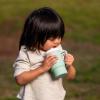 image:imageInfantino My 1st Tumbler 9 Oz Silicone Sippy Cup with Straw amp Handle SpillResistant Baby Cup for OntheGo BPAFree Transition Bottle Lime LightCool Mint