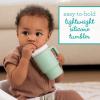 image:imageInfantino My 1st Tumbler 9 Oz Silicone Sippy Cup with Straw amp Handle SpillResistant Baby Cup for OntheGo BPAFree Transition Bottle Lime LightCool Mint