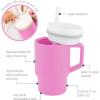image:imageInfantino My 1st Tumbler 9 Oz Silicone Sippy Cup with Straw amp Handle SpillResistant Baby Cup for OntheGo BPAFree Transition Bottle Lime LightCotton Candy
