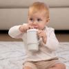 image:imageInfantino My 1st Tumbler 9 Oz Silicone Sippy Cup with Straw amp Handle SpillResistant Baby Cup for OntheGo BPAFree Transition Bottle Lime LightCream