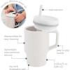 image:imageInfantino My 1st Tumbler 9 Oz Silicone Sippy Cup with Straw amp Handle SpillResistant Baby Cup for OntheGo BPAFree Transition Bottle Lime LightCream